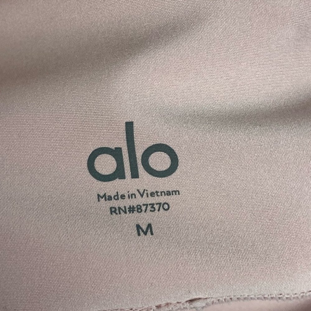 Alo Yoga High Waist Airlift Leggings Pink Size Medium Lavender Yoga Pants Tights - Picture 4 of 12